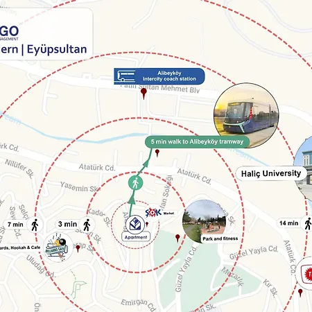 Modern Stylish 2br Apt, Near Eyuep Sultan Mosque